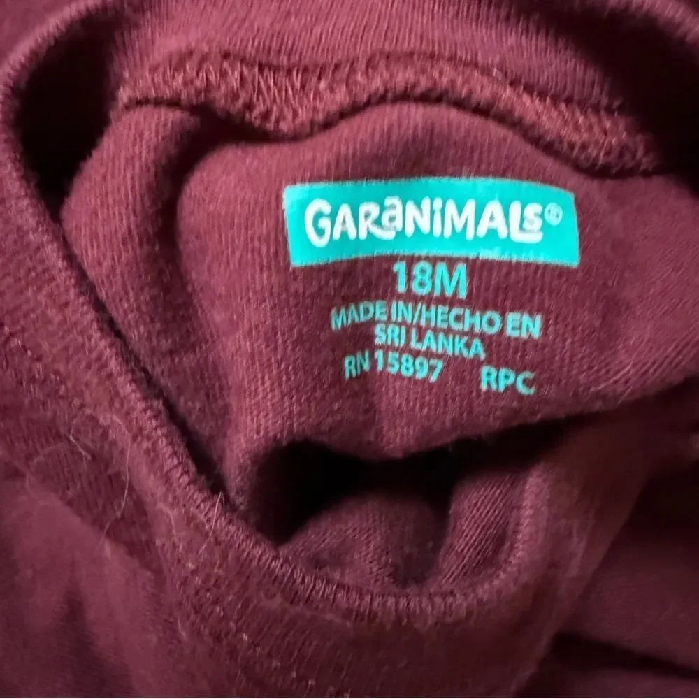 Garanimals Daddy's Little Genius Maroon Baby Onesie 18 Month